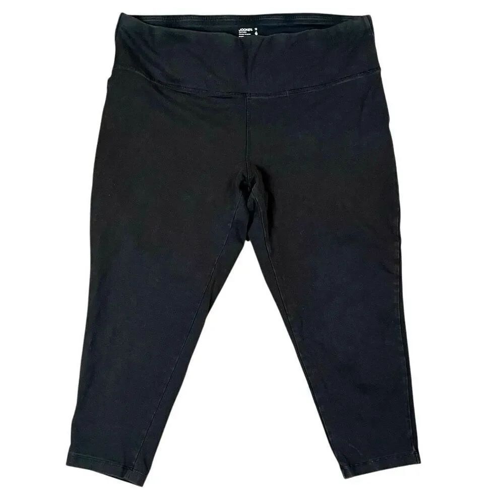 Jockey Women’s Plus Black Cropped Leggings 1X